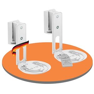 PureMounts Speaker Bracket for Sonos Era 100 Set of 2 Speaker Wall Mount with Cable Management Swivelling +/-45° Tilting 0/-18° 3 kg Load Capacity White PureMounts Speaker Bracket for Sonos Era 100 Set of 2 Speaker Wall Mount with Cable Management Swivelling +/-45° Tilting 0/-18° 3 kg Load Capacity White