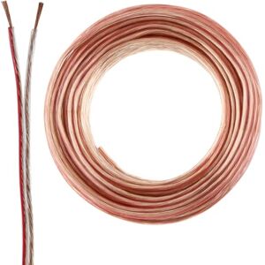 SeKi Speaker Cable Transparent 2 x 0.50 mm² 10 Metre Ring CCA Copper Speaker Cable for Clear Sound for HiFi, Home Cinema and Car HiFi with Polarity Marking SeKi Speaker Cable Transparent 2 x 0.50 mm² 10 Metre Ring CCA Copper Speaker Cable for Clear Sound for HiFi, Home Cinema and Car HiFi with Polarity Marking