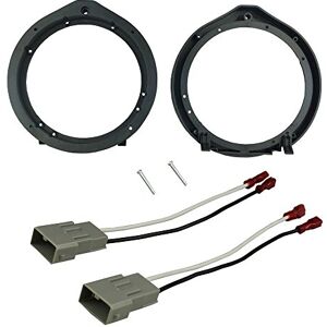 DKM International - 6.5/6.75in Front Door Adaptor Plates - 1 Pair - Wiring Harness Included - Speaker Mount Adaptor Plates DKM International - 6.5/6.75in Front Door Adaptor Plates - 1 Pair - Wiring Harness Included - Speaker Mount Adaptor Plates