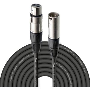 Stagg 15M / 50ft XLR to XLR Cable, 3-Pin Male to Female, Suitable for Microphone, PA System, Audio Mixer, Studio Monitors, Audio Recording Stagg 15M / 50ft XLR to XLR Cable, 3-Pin Male to Female, Suitable for Microphone, PA System, Audio Mixer, Studio Monitors, Audio Recording