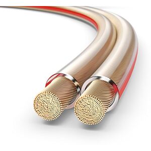 PureLink Speaker Cable OFC 2 x 4.00 mm² 0.20 mm, 30.0 m, Pure Copper Cable for HiFi Loudspeaker Boxes Subwoofer, Audio Cable with Polarity Marking, Transparent PureLink Speaker Cable OFC 2 x 4.00 mm² 0.20 mm, 30.0 m, Pure Copper Cable for HiFi Loudspeaker Boxes Subwoofer, Audio Cable with Polarity Marking, Transparent