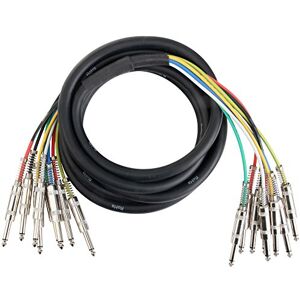 Pronomic MJJ8-3 Multi-core cable - 8 x 6.3mm mono jack - 3m Pronomic MJJ8-3 Multi-core cable - 8 x 6.3mm mono jack - 3m