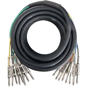 Pronomic MJJ8-10 Multicore Cable - 8 Core, 6.3mm Jack - 10m Pronomic MJJ8-10 Multicore Cable - 8 Core, 6.3mm Jack - 10m