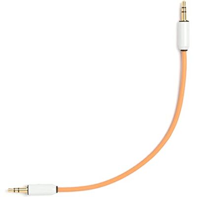 MyVolts ACV19PE Orange 15cm Minijack to Minijack Cable MyVolts ACV19PE Orange 15cm Minijack to Minijack Cable