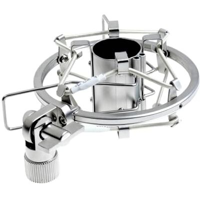 XIDONASUO Microphone Stand Shock Mount Replacement for Studio, Aluminum Adjustable Microphone Isolation Mount, Locking Knob Reduce, Computer Condenser Accessories XIDONASUO Microphone Stand Shock Mount Replacement for Studio, Aluminum Adjustable Microphone Isolation Mount, Locking Knob Reduce, Computer Condenser Accessories