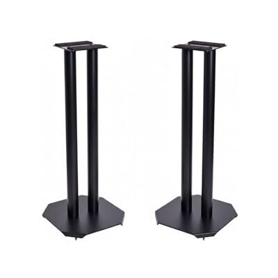 QTX Studio Monitor Stands 50cm in Height – Supplied in Pairs Black Steel Speaker Stands with Floor Spikes Ideal for Home Studio, Surround Sound, Home Cinema, DJ & Audio Equipment QTX Studio Monitor Stands 50cm in Height – Supplied in Pairs Black Steel Speaker Stands with Floor Spikes Ideal for Home Studio, Surround Sound, Home Cinema, DJ & Audio Equipment