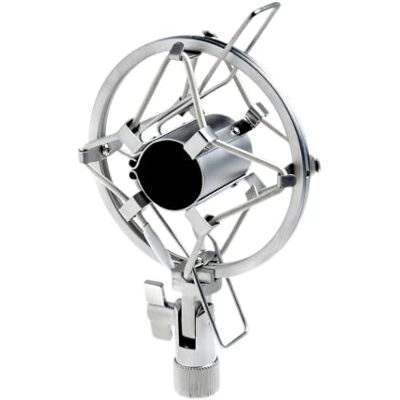 Hakimme Microphone Stand Shock Mount Replacement for Studio, Aluminum Adjustable Microphone Isolation Mount, Locking Knob Reduce, Computer Condenser Accessories Hakimme Microphone Stand Shock Mount Replacement for Studio, Aluminum Adjustable Microphone Isolation Mount, Locking Knob Reduce, Computer Condenser Accessories
