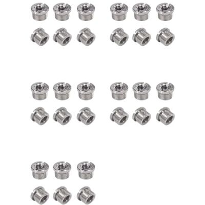 Onchdbfhuu 30 Pcs 5/8 Inch Male to 3/8 Inch Female Mic Converter Threaded Adapter with Knurls for Microphone Stands Mounts Onchdbfhuu 30 Pcs 5/8 Inch Male to 3/8 Inch Female Mic Converter Threaded Adapter with Knurls for Microphone Stands Mounts