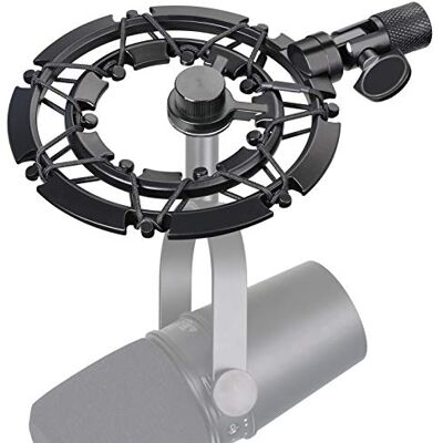 YOUSHARES MV7 Shock Mount Anti Vibration Noise Matching Mic Boom Arm Stand, Suitable Compatible with Shure MV7 Mic YOUSHARES MV7 Shock Mount Anti Vibration Noise Matching Mic Boom Arm Stand, Suitable Compatible with Shure MV7 Mic