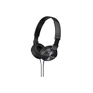 Sony MDR-ZX310 On-Ear Overhead Wired Headphones, Swivel Fold, 3.5mm Headphone Jack Metallic Black Sony MDR-ZX310 On-Ear Overhead Wired Headphones, Swivel Fold, 3.5mm Headphone Jack Metallic Black