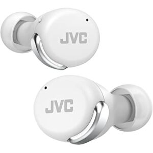 JVC HA-Z330T-W Compact True Wireless Earphones, Active Noise Cancelling, Lightweight, Stylish Design, BT 5.2, Waterproof (IPX4), 21 Hours Playtime, Low Latency Mode for Games, (White) JVC HA-Z330T-W Compact True Wireless Earphones, Active Noise Cancelling, Lightweight, Stylish Design, BT 5.2, Waterproof (IPX4), 21 Hours Playtime, Low Latency Mode for Games, (White)