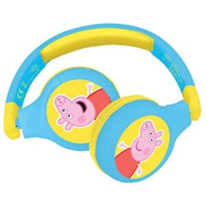 Lexibook , Peppa Pig 2-in-1 Bluetooth Headphones Stereo Wireless/Wired, Kids Safe, Foldable, Adjustable, Blue/yellow HPBT010PP Lexibook , Peppa Pig 2-in-1 Bluetooth Headphones Stereo Wireless/Wired, Kids Safe, Foldable, Adjustable, Blue/yellow HPBT010PP