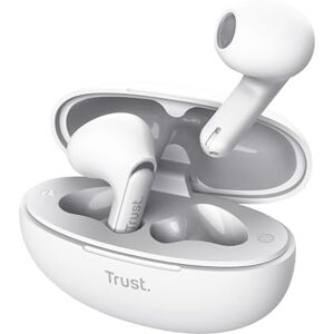 Trust Yavi Wireless Earphones Bluetooth with ENC Noise Cancelling Microphones, 23 Hours Playtime, 35% Recycled Plastics, In Ear Wireless Headphones, Earbuds iPhone Android iOS White Trust Yavi Wireless Earphones Bluetooth with ENC Noise Cancelling Microphones, 23 Hours Playtime, 35% Recycled Plastics, In Ear Wireless Headphones, Earbuds iPhone Android iOS White