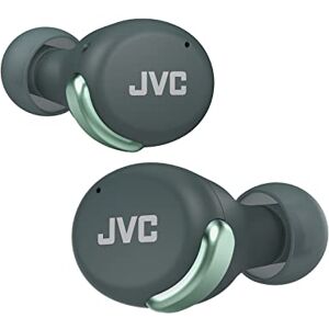 JVC HA-Z330T-G Compact True Wireless Earphones, Active Noise Cancelling, Lightweight, Stylish Design, BT 5.2, Waterproof (IPX4), 21 Hours Playtime, Low Latency Mode for Games, (Green) JVC HA-Z330T-G Compact True Wireless Earphones, Active Noise Cancelling, Lightweight, Stylish Design, BT 5.2, Waterproof (IPX4), 21 Hours Playtime, Low Latency Mode for Games, (Green)