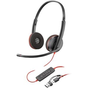POLY Blackwire 3220 Wired Headset Noise-Canceling Mic – Stereo Design Connect to PC/Mac via USB-C or USB-A Works w/Teams, Zoom POLY Blackwire 3220 Wired Headset Noise-Canceling Mic – Stereo Design Connect to PC/Mac via USB-C or USB-A Works w/Teams, Zoom