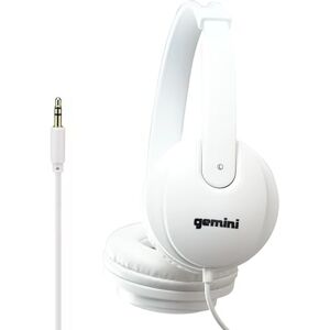 Gemini Sound DJX-200 White Professional DJ Headphones Over-Ear Monitor with 40mm Drivers, Ultra-Comfort Ear Cups, Noise Isolation, Lightweight Design for DJing, Gaming, Podcasting, Music Production Gemini Sound DJX-200 White Professional DJ Headphones Over-Ear Monitor with 40mm Drivers, Ultra-Comfort Ear Cups, Noise Isolation, Lightweight Design for DJing, Gaming, Podcasting, Music Production
