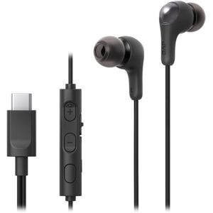 JVC HA-FR9UC-B Gumy Connect USB-C™ Inner Earphones with Remote Control with Easy Push Buttons and Microphone On/Off, Delay-free Audio, Compatible with Latest Devices Black JVC HA-FR9UC-B Gumy Connect USB-C™ Inner Earphones with Remote Control with Easy Push Buttons and Microphone On/Off, Delay-free Audio, Compatible with Latest Devices Black