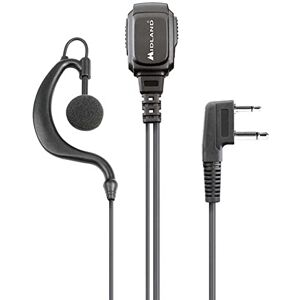 Midland MA21-L PRO Mono Headset Microphone for Airsoft, Outdoor, Security Guard Accessories, Coiled Cable, VOX/PTT Switch, 2-Pin L Connector, Compatible with G7, G9, XT, XT PRO Series Walkie Talkies Midland MA21-L PRO Mono Headset Microphone for Airsoft, Outdoor, Security Guard Accessories, Coiled Cable, VOX/PTT Switch, 2-Pin L Connector, Compatible with G7, G9, XT, XT PRO Series Walkie Talkies