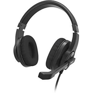 Hama Headset with Microphone (Wired Headphones 3.5 mm Jack Connection, Aux, Stereo Headphones with Cable, Over Ear PC Headphones with Microphone Boom and Neck Strap, 2 m Audio Cable) Black Hama Headset with Microphone (Wired Headphones 3.5 mm Jack Connection, Aux, Stereo Headphones with Cable, Over Ear PC Headphones with Microphone Boom and Neck Strap, 2 m Audio Cable) Black