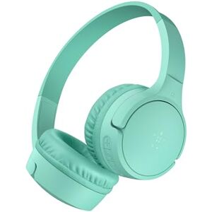 Belkin SoundForm Mini Kids Wireless Headphones with Built-In Microphone, 30H of Playback Time, & Fun Stickers Over-Ear Headsets for Online Learning, School, Travel, iPhone, iPad, Galaxy Mint Belkin SoundForm Mini Kids Wireless Headphones with Built-In Microphone, 30H of Playback Time, & Fun Stickers Over-Ear Headsets for Online Learning, School, Travel, iPhone, iPad, Galaxy Mint