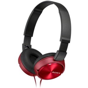 Sony MDR-ZX310 On-Ear Overhead Wired Headphones, Swivel Fold, 3.5mm Headphone Jack Metallic Red Sony MDR-ZX310 On-Ear Overhead Wired Headphones, Swivel Fold, 3.5mm Headphone Jack Metallic Red