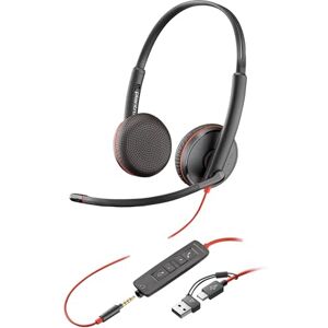 POLY Blackwire 3225 Wired Headset Noise-Canceling Mic – Stereo Design Connect to PC/Mac/Mobile via USB-C, USB-A, or 3.5mm Works w/Teams, Zoom POLY Blackwire 3225 Wired Headset Noise-Canceling Mic – Stereo Design Connect to PC/Mac/Mobile via USB-C, USB-A, or 3.5mm Works w/Teams, Zoom