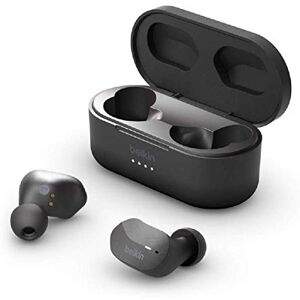 Belkin SoundForm True Wireless Earbud Headphones (Bluetooth Earphones for iPhone, Samsung, Google, Touch Control, Portable Charging Case, 24 Hours Playtime, Noise Isolation, Sweatproof) Black Belkin SoundForm True Wireless Earbud Headphones (Bluetooth Earphones for iPhone, Samsung, Google, Touch Control, Portable Charging Case, 24 Hours Playtime, Noise Isolation, Sweatproof) Black
