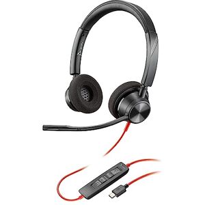 POLY Blackwire 3320 Wired Headset – Flexible Microphone Boom – Hi-fi Stereo Connect to PC/Mac via USB-C or USB-A Works with Teams/Zoom POLY Blackwire 3320 Wired Headset – Flexible Microphone Boom – Hi-fi Stereo Connect to PC/Mac via USB-C or USB-A Works with Teams/Zoom