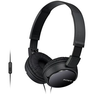 Sony MDR-ZX110AP Wired Overhead Headphones with Microphone, Neodymium Dynamic Drivers, Swivel Fold Design Black Sony MDR-ZX110AP Wired Overhead Headphones with Microphone, Neodymium Dynamic Drivers, Swivel Fold Design Black
