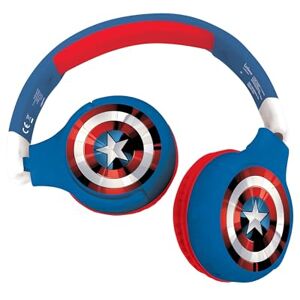 Lexibook , The Avengers, 2-in-1 Bluetooth Headphones for Kids Stereo Wireless Wired, Kids safe for Boys Girls, Foldable, Adjustable, red/blue, HPBT010AVLXB Lexibook , The Avengers, 2-in-1 Bluetooth Headphones for Kids Stereo Wireless Wired, Kids safe for Boys Girls, Foldable, Adjustable, red/blue, HPBT010AVLXB