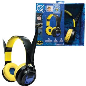 Lexibook , Batman, Foldable Light-Up Bluetooth® and Wired Headphones with 3D Design from the Batman Universe and Volume Limiting, Black Yellow, HPBT015BAT Lexibook , Batman, Foldable Light-Up Bluetooth® and Wired Headphones with 3D Design from the Batman Universe and Volume Limiting, Black Yellow, HPBT015BAT