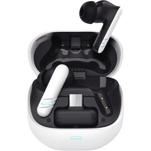 GXTrust 409 Oxxie Wireless Earbuds PS5 Switch PC Mobile, Bluetooth or USB-C Receiver, Gaming Earphones with 4 ENC Noise Cancelling Microphones, 40h Battery Life, Low Latency Stereo In Ear Buds, White GXTrust 409 Oxxie Wireless Earbuds PS5 Switch PC Mobile, Bluetooth or USB-C Receiver, Gaming Earphones with 4 ENC Noise Cancelling Microphones, 40h Battery Life, Low Latency Stereo In Ear Buds, White