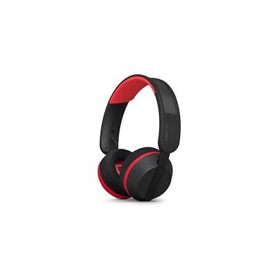 Philips TAA6219BK Solar Powered Self Charging On Ear Bluetooth Headphones 80 Hour Battery Reserve Ideal for Working Out, Running and Other Sports Black and Red Philips TAA6219BK Solar Powered Self Charging On Ear Bluetooth Headphones 80 Hour Battery Reserve Ideal for Working Out, Running and Other Sports Black and Red