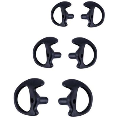 Vaeltor 6pairs Ear Molds Soft 2-Way Radio Earmold Replacing Earpiece Insert for Acoustic Coil Tube audio kits Headphone Accessories(Black,L) Vaeltor 6pairs Ear Molds Soft 2-Way Radio Earmold Replacing Earpiece Insert for Acoustic Coil Tube audio kits Headphone Accessories(Black,L)