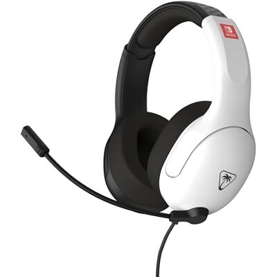 Turtle Beach Airlite Fit Black and White Wired Gaming Headset with Flip-to-Mute Mic, Over-Ear Premium Comfort and 40mm Speakers. Officially Licensed for Nintendo Switch Turtle Beach Airlite Fit Black and White Wired Gaming Headset with Flip-to-Mute Mic, Over-Ear Premium Comfort and 40mm Speakers. Officially Licensed for Nintendo Switch