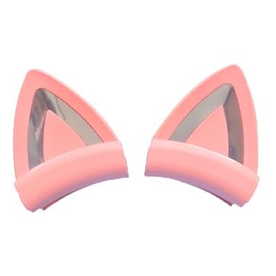 Gobelieve Pink Cat Ears for Headphone, Silicone Cute Cat Ear Headphone Attachment, Detachable Headphone Accessories, Suitable for Most Headphones Gobelieve Pink Cat Ears for Headphone, Silicone Cute Cat Ear Headphone Attachment, Detachable Headphone Accessories, Suitable for Most Headphones