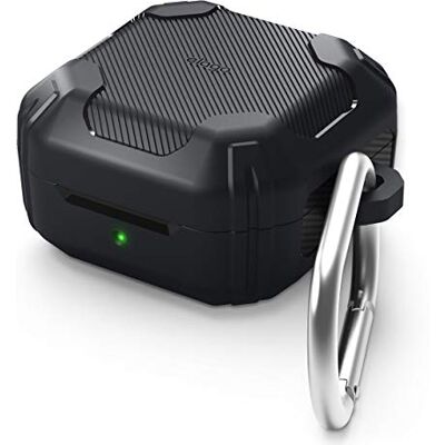 elago Armor Case with Keychain for Galaxy Buds Series Armor Case with Keychain, Premium Silicone Cover, Wireless Charging, Headphone Accessories, for Men, for Women (Black) elago Armor Case with Keychain for Galaxy Buds Series Armor Case with Keychain, Premium Silicone Cover, Wireless Charging, Headphone Accessories, for Men, for Women (Black)