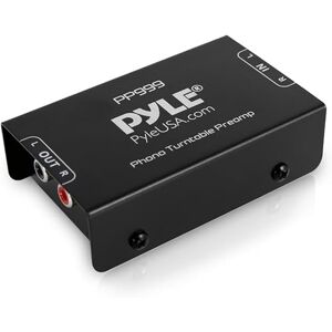 Pyle Phono Preamp for Turntable Amplifier, Pre Amp Hi-Fi Mini Stereo Box, Pre-amplifier Phono Stage for Record Player Audio Box with RCA Input & Output, Low Noise Operation, w/DC 12V Power Supply Pyle Phono Preamp for Turntable Amplifier, Pre Amp Hi-Fi Mini Stereo Box, Pre-amplifier Phono Stage for Record Player Audio Box with RCA Input & Output, Low Noise Operation, w/DC 12V Power Supply