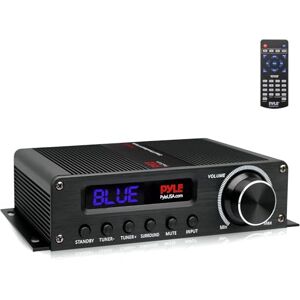 Pyle 100W 5.1 Channel Bluetooth Stereo Amplifier – HiFi Audio Receiver, AUX, FM Antenna, Subwoofer & Speaker Inputs – Home Theater Surround Sound System Pyle 100W 5.1 Channel Bluetooth Stereo Amplifier – HiFi Audio Receiver, AUX, FM Antenna, Subwoofer & Speaker Inputs – Home Theater Surround Sound System
