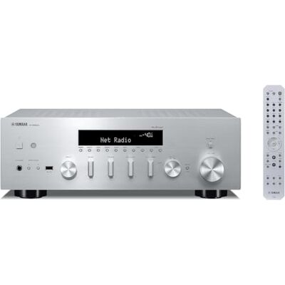 Yamaha R-N600A Hi-Fi Network Receiver with MusicCast and Wireless Streaming, Silver, Hi-Res Audio, SABRE DAC, Pure Audio Fidelity Yamaha R-N600A Hi-Fi Network Receiver with MusicCast and Wireless Streaming, Silver, Hi-Res Audio, SABRE DAC, Pure Audio Fidelity