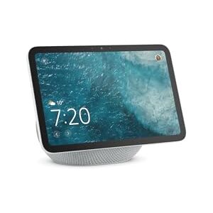 Amazon Echo Show 8 (newest gen), Vibrant HD 8.7" display with spatial audio and Alexa, Glacier White Amazon Echo Show 8 (newest gen), Vibrant HD 8.7" display with spatial audio and Alexa, Glacier White
