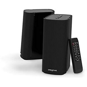 Creative Labs T100 2.0 Compact Hi-Fi Desktop Speakers, up to 80W Peak Power with Bluetooth 5.0, Optical-in, AUX-in, Wide Soundstage and Audio Clarity with Bass Control for Computers and Laptops (Black) Creative Labs T100 2.0 Compact Hi-Fi Desktop Speakers, up to 80W Peak Power with Bluetooth 5.0, Optical-in, AUX-in, Wide Soundstage and Audio Clarity with Bass Control for Computers and Laptops (Black)