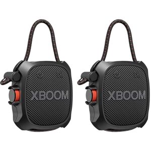LG XBOOM Go XG2 Mini Portable Bluetooth Speaker Twin pack, Water-Resistant, Portable Outdoor, Up to 10 hours Battery Life, 5W, with Wireless Music Streaming LG XBOOM Go XG2 Mini Portable Bluetooth Speaker Twin pack, Water-Resistant, Portable Outdoor, Up to 10 hours Battery Life, 5W, with Wireless Music Streaming