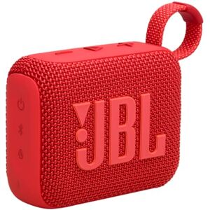 JBL GO 4 Ultra-Portable Bluetooth Speaker with Big Pro Sound and Punchy Bass, PlaytimeBoost, Waterproof Design and 7-Hour Playtime, Red JBL GO 4 Ultra-Portable Bluetooth Speaker with Big Pro Sound and Punchy Bass, PlaytimeBoost, Waterproof Design and 7-Hour Playtime, Red