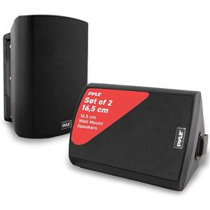 Pyle Bluetooth Speakers, Waterproof Wall-Mounted Wireless Speaker System, Indoor/Outdoor, Weatherproof, Heavy-Duty Stereo Sound, Compatible with iPhone, Android, Tablet & PC (Pair, Black) Pyle Bluetooth Speakers, Waterproof Wall-Mounted Wireless Speaker System, Indoor/Outdoor, Weatherproof, Heavy-Duty Stereo Sound, Compatible with iPhone, Android, Tablet & PC (Pair, Black)