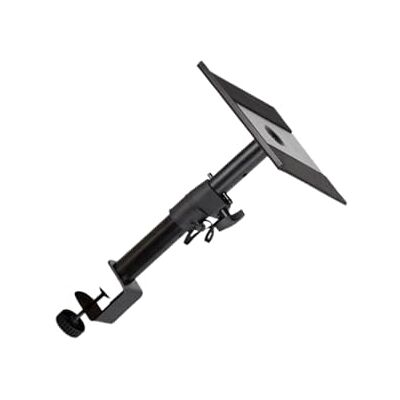 QLECXZI Premium Speaker Stand Adjustable Height Steel Construction Serves Bookshelf Speakers Supporting Surround Sound Audio Speaker Stand For Surround Sound Audio Equipment, Black, With C Clamp QLECXZI Premium Speaker Stand Adjustable Height Steel Construction Serves Bookshelf Speakers Supporting Surround Sound Audio Speaker Stand For Surround Sound Audio Equipment, Black, With C Clamp