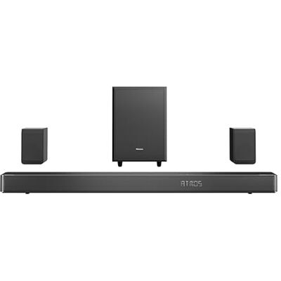 Hisense AX5125H 5.1.2 Channel 500W Dolby Atmos Soundbar with Wireless Subwoofer& Up Firing Speakers& Turly Wireless Rear Speakers Hisense AX5125H 5.1.2 Channel 500W Dolby Atmos Soundbar with Wireless Subwoofer& Up Firing Speakers& Turly Wireless Rear Speakers