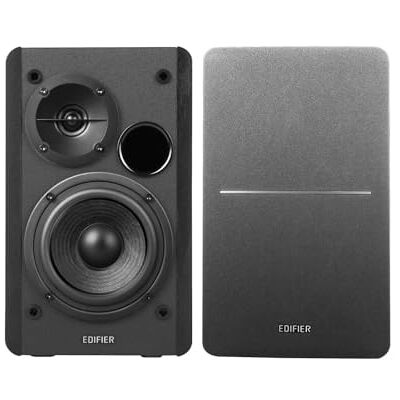 Edifier R1280T Powered Bookshelf Speakers, 2.0 Active Near Field Studio Monitor Speaker, Wooden Enclosure, 42W RMS Power, Black Edifier R1280T Powered Bookshelf Speakers, 2.0 Active Near Field Studio Monitor Speaker, Wooden Enclosure, 42W RMS Power, Black