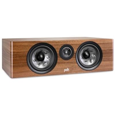 Polk Audio Reserve Series R400 Large Center Channel Loudspeaker, 1" Pinnacle Ring Tweeter & Dual 6.5” Turbine Cone Woofers, Hi-Res Certified, Dolby Atmos & IMAX Enhanced, Wall Mountable, Walnut Brown Polk Audio Reserve Series R400 Large Center Channel Loudspeaker, 1" Pinnacle Ring Tweeter & Dual 6.5” Turbine Cone Woofers, Hi-Res Certified, Dolby Atmos & IMAX Enhanced, Wall Mountable, Walnut Brown
