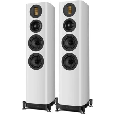 Wharfedale EVO 5.3 Floorstanding Speakers (Pair) – Dual 5″ Kevlar Woofers, Soft Dome Midrange, AMT Tweeter, 3-Way Bass Reflex Tower Design (White) Wharfedale EVO 5.3 Floorstanding Speakers (Pair) – Dual 5″ Kevlar Woofers, Soft Dome Midrange, AMT Tweeter, 3-Way Bass Reflex Tower Design (White)